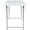 Flash Furniture Kathryn 4-Foot Height Adjustable Bi-Fold Granite White Plastic Folding Table RB-2448ADJ-2-GG - alternate 3